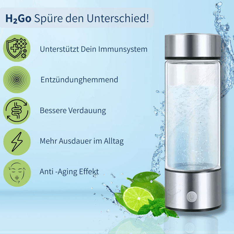 H₂Go – Deine Wasserstoffflasche für maximale Vitalität